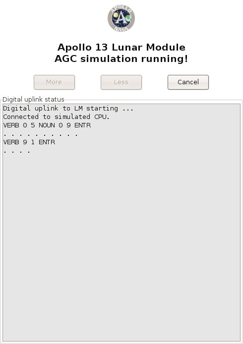 Screenshot of digital-uplink
        status screen.