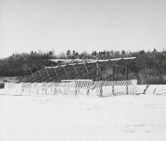 Click to enlarge. Partially-completed antenna for the tracking station.