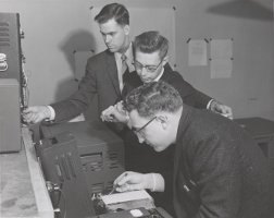 Click to enlarge. Gene and friends at Vanguard tracking station